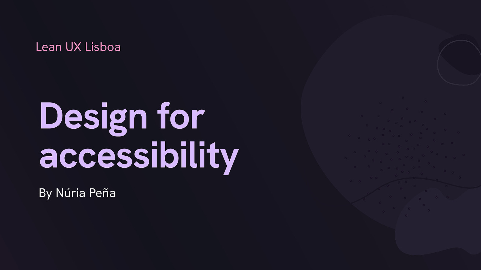 Design for Accessibility